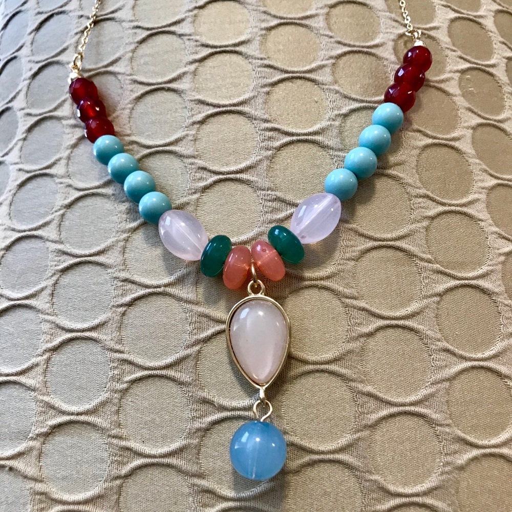Plunder Multi Colored Bead Necklace
